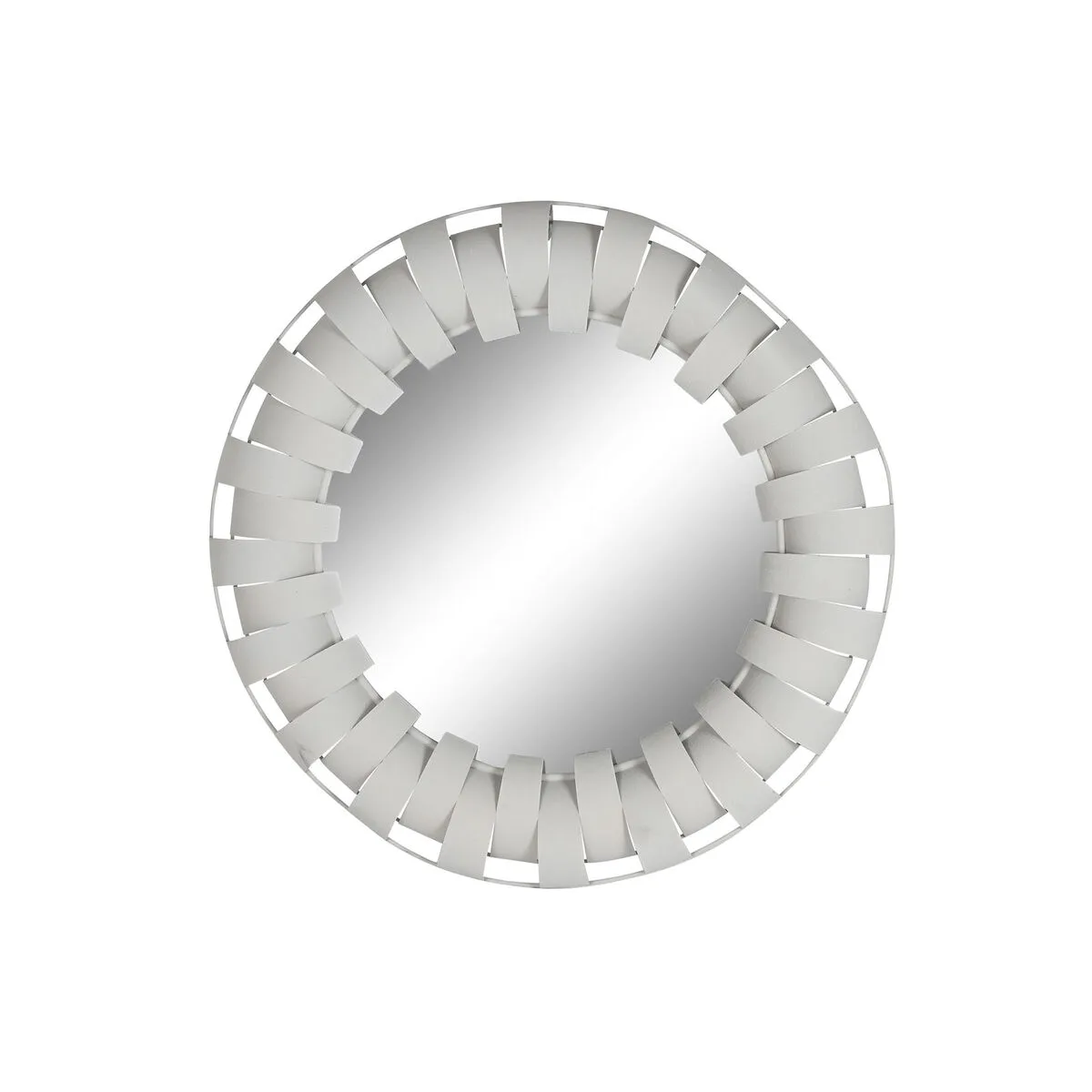 ESPEJO DE PARED HOME ESPRIT BLANCO BEIGE MODERNO 87 X 7,5 X 87 CM