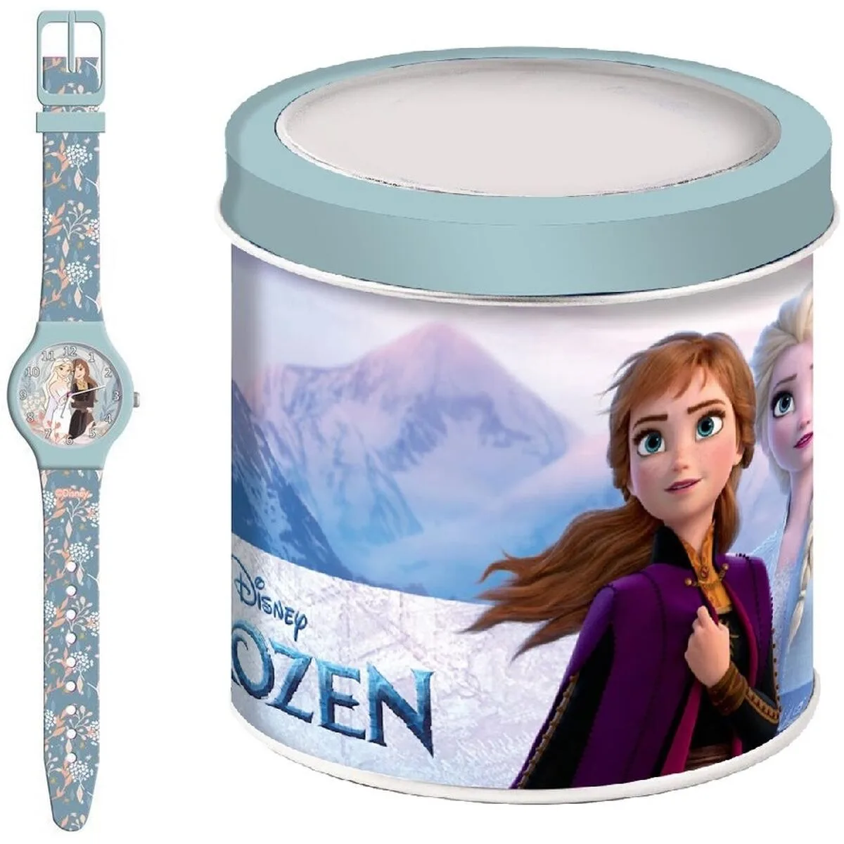 RELOJ INFANTIL FROZEN FROZEN 2 - TIN BOX Ø 33 MM
