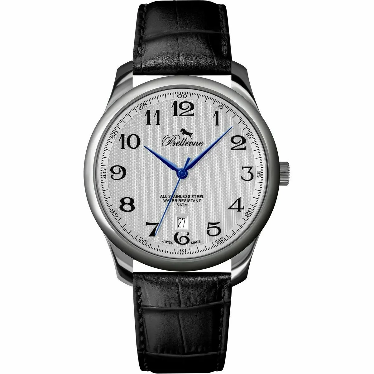 RELOJ HOMBRE BELLEVUE B.65 NEGRO GRIS (Ø 35 MM)