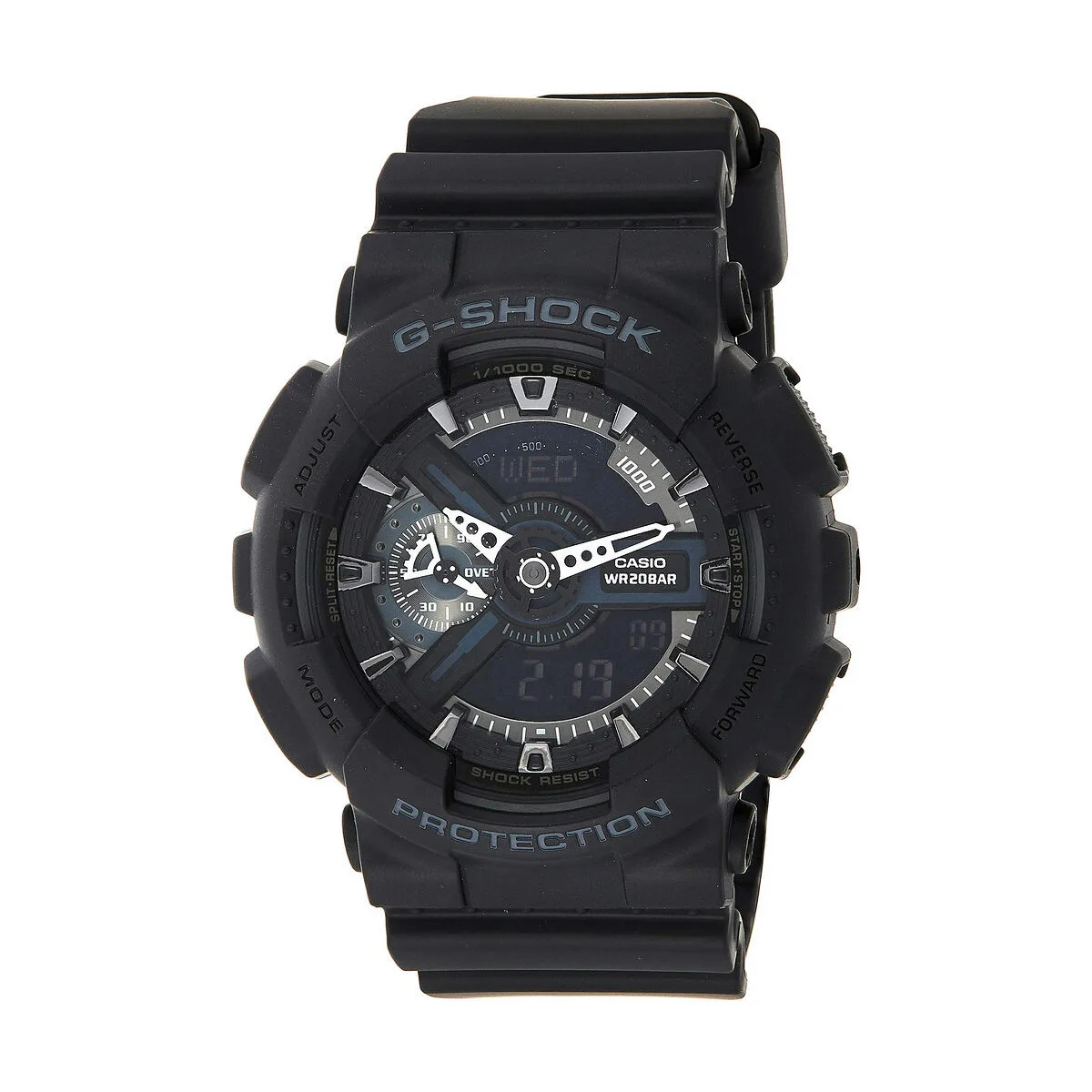 RELOJ HOMBRE CASIO G-SHOCK CLASSIC NEGRO PLATEADO (Ø 55 MM)