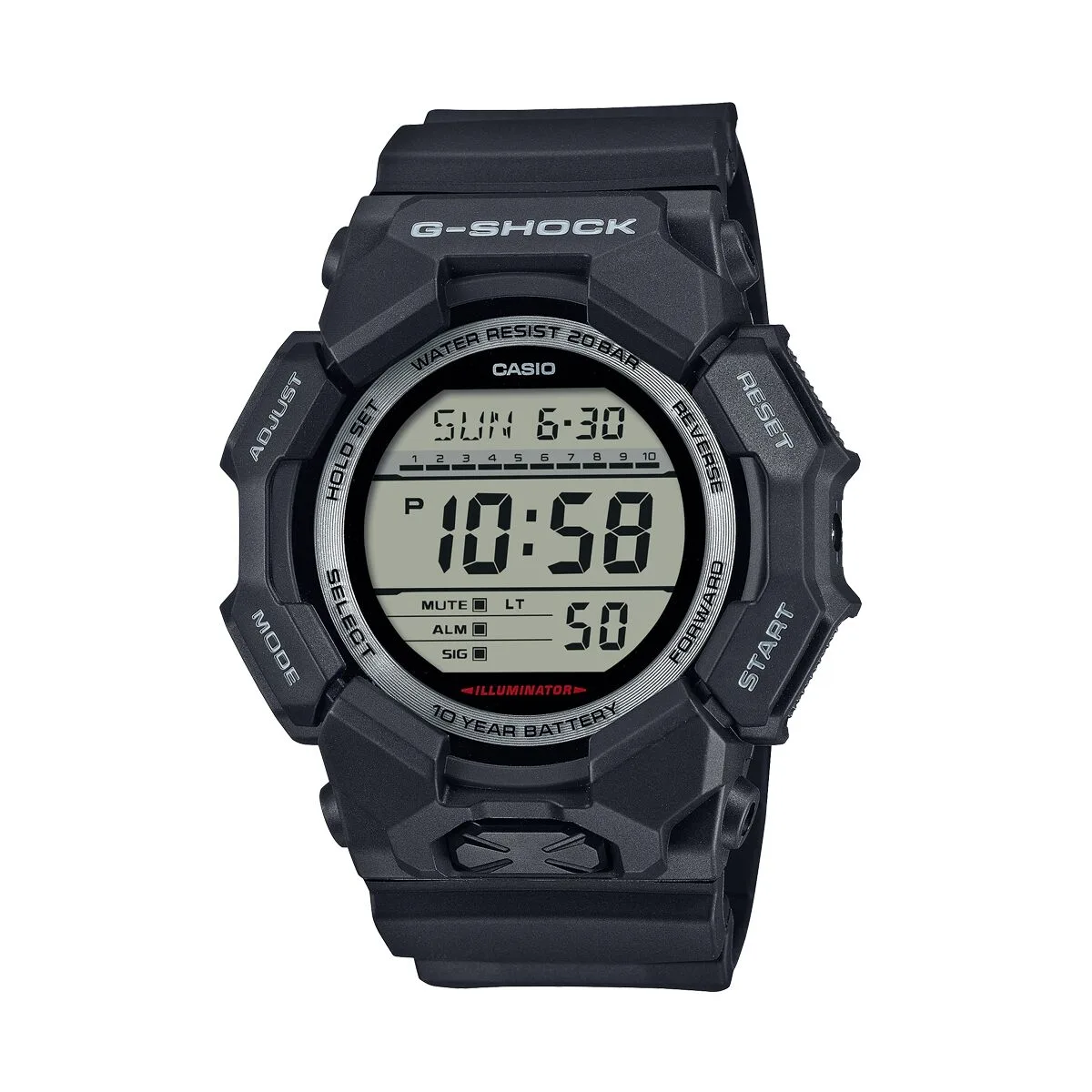 RELOJ HOMBRE CASIO G-SHOCK GRAND DIGIT NEGRO (Ø 52 MM)