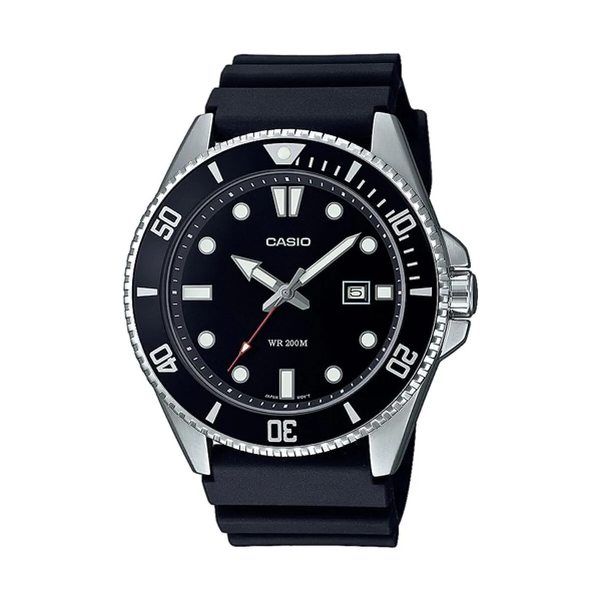 RELOJ HOMBRE CASIO MDV-107D-1A1VEF NEGRO PLATEADO (Ø 46 MM)