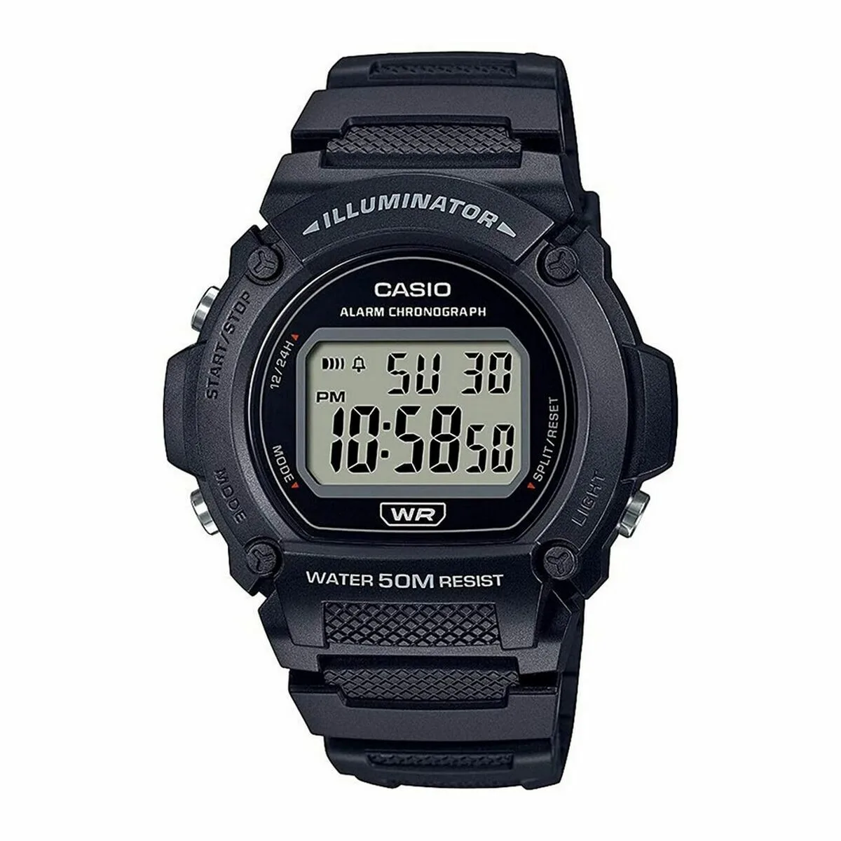 RELOJ HOMBRE CASIO W-219H-1AVCF NEGRO
