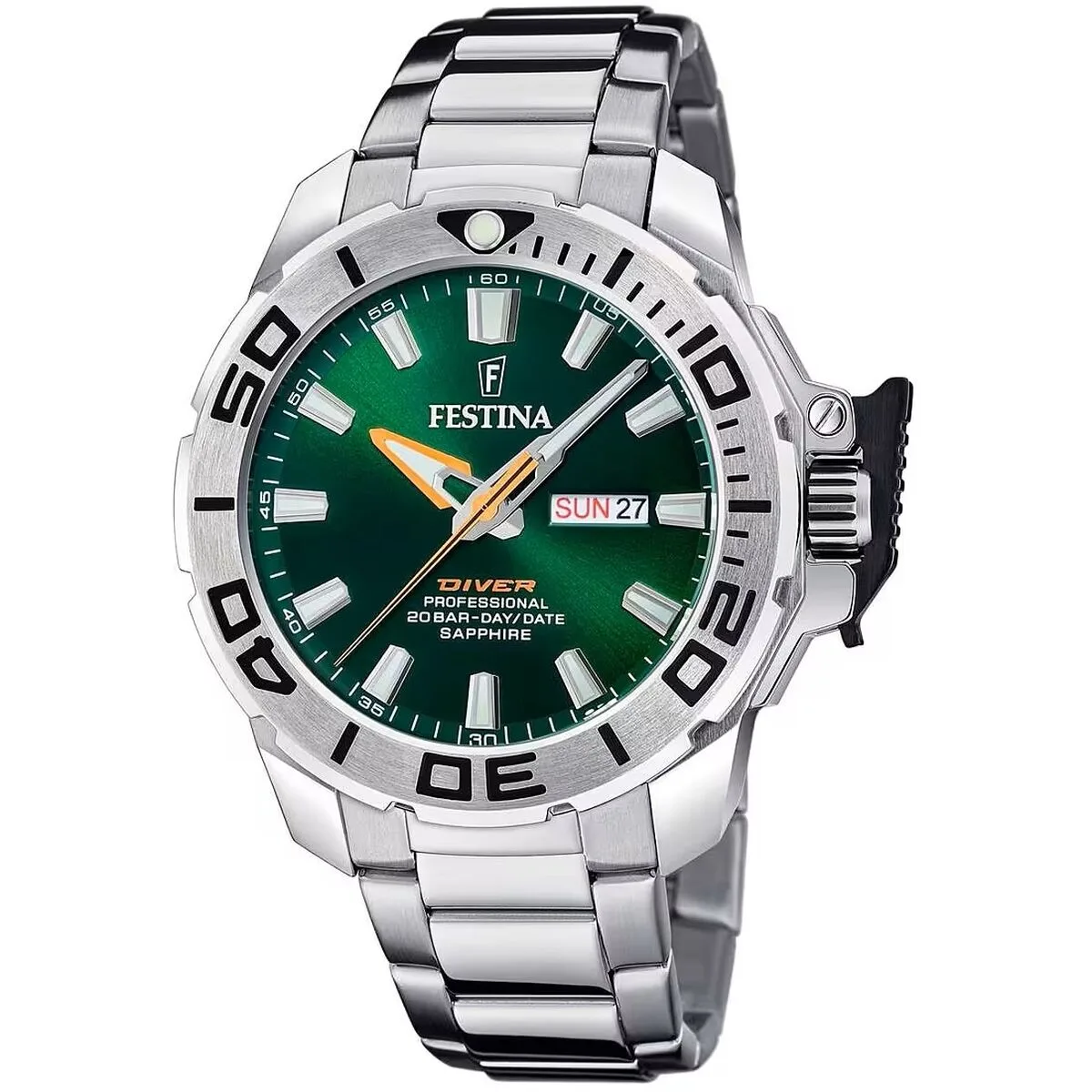 RELOJ HOMBRE FESTINA F20665/2 VERDE PLATEADO