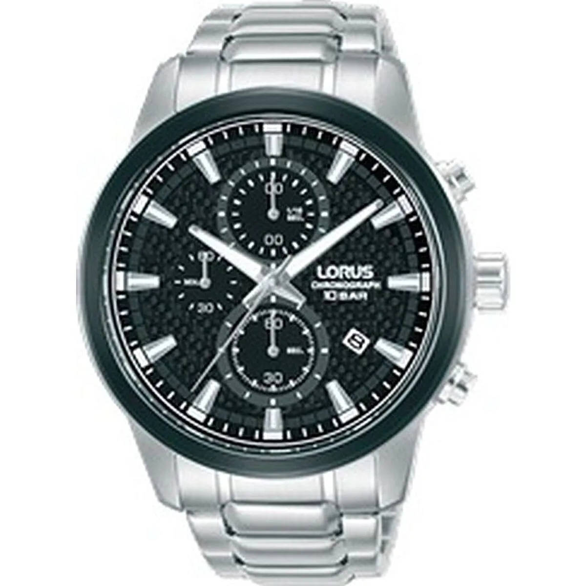 RELOJ HOMBRE LORUS RM325HX9 NEGRO PLATEADO