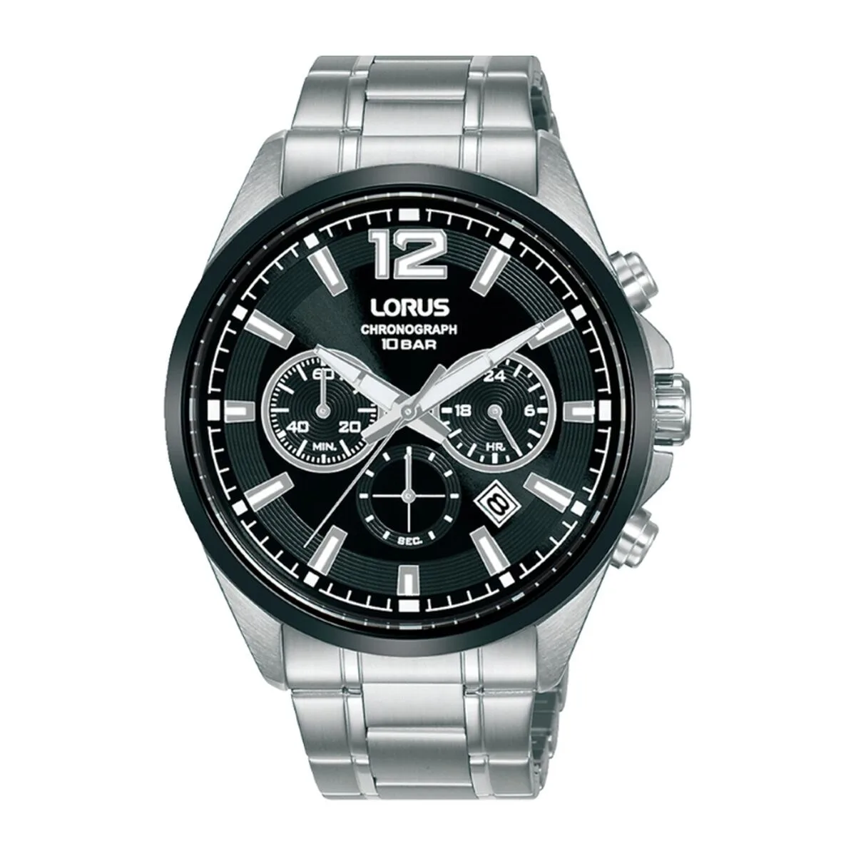 RELOJ HOMBRE LORUS RT381JX9 NEGRO PLATEADO