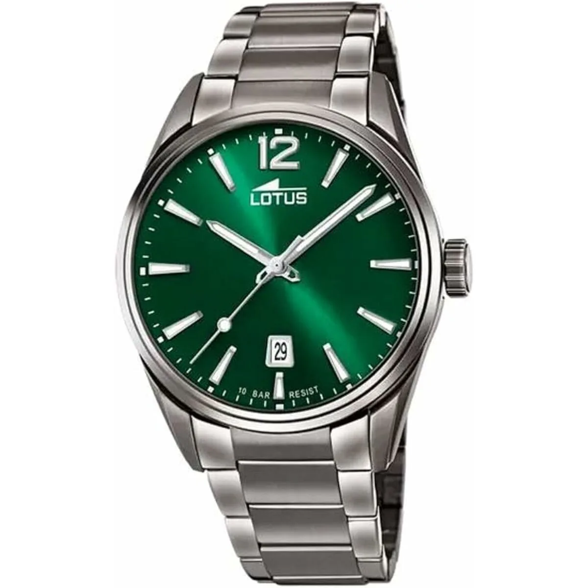 RELOJ HOMBRE LOTUS 18684/4 VERDE PLATEADO