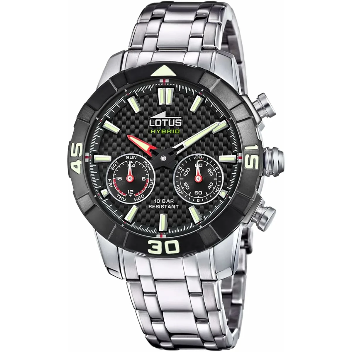 RELOJ HOMBRE LOTUS 18810/2 NEGRO PLATEADO