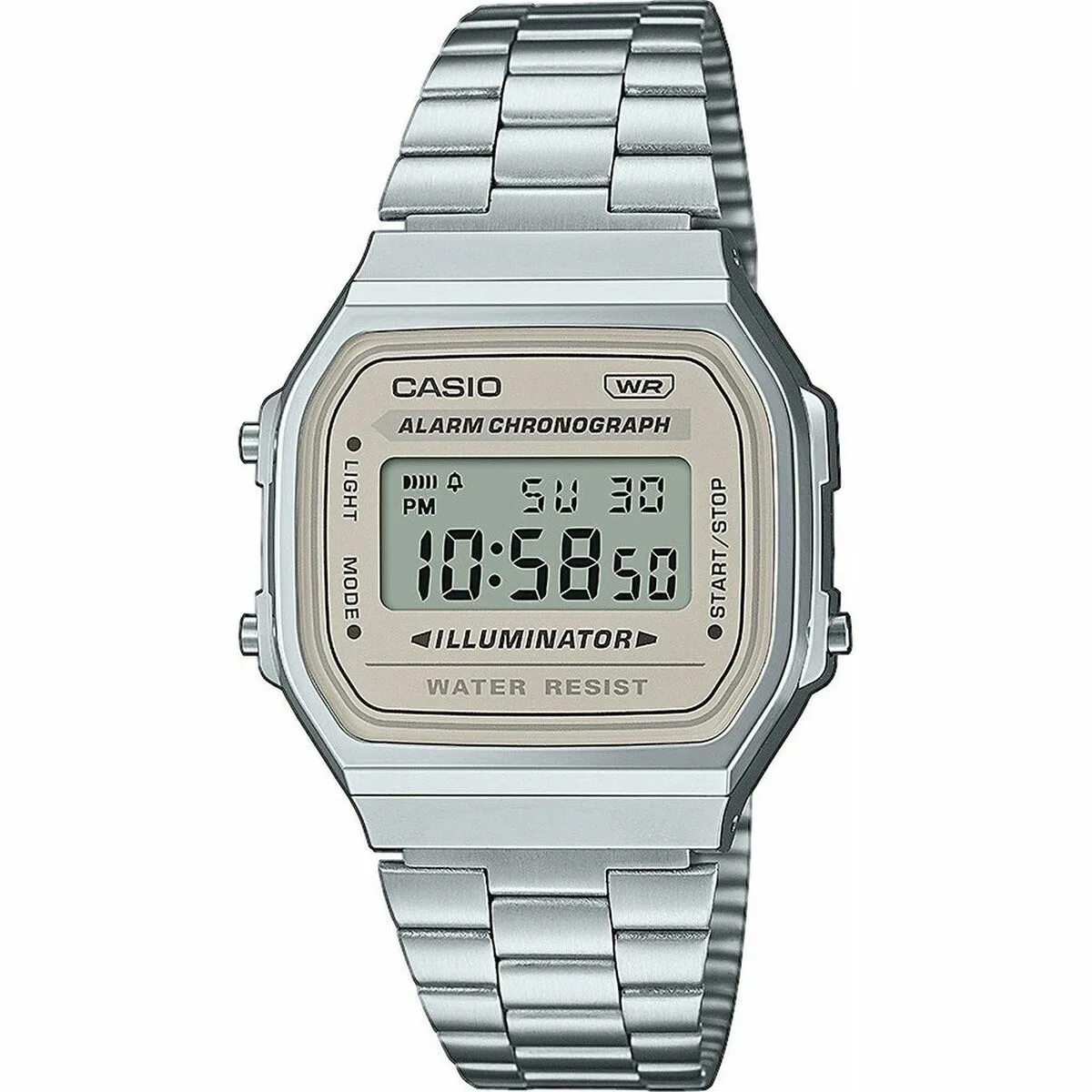 RELOJ UNISEX CASIO A168WA-8AYES PLATEADO