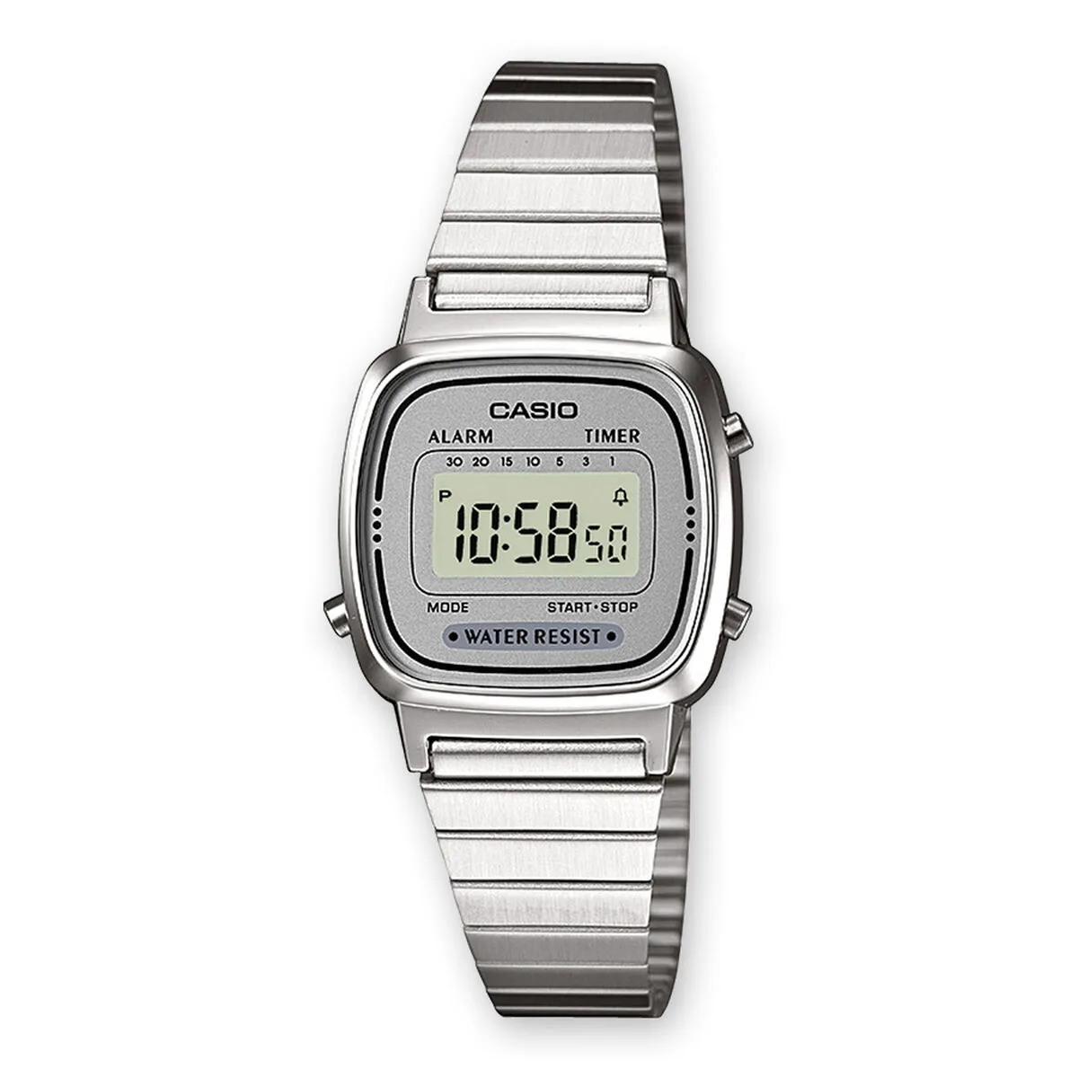 RELOJ UNISEX CASIO LA670WEA-7EF GRIS PLATEADO (Ø 25 MM)