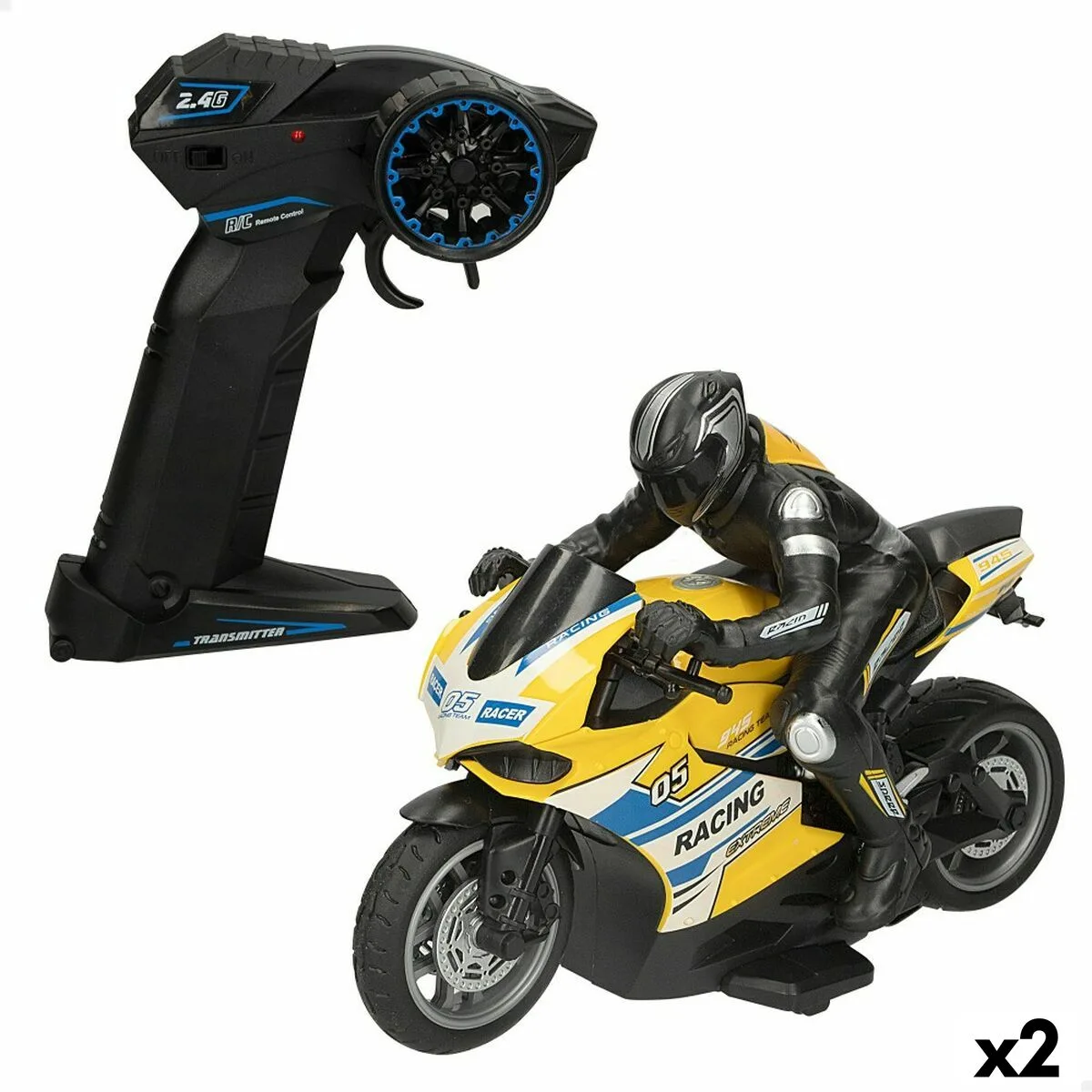 MOTO TELEDIRIGIDA SPEED & GO MOTOCICLETA 1:10 2 UNIDADES