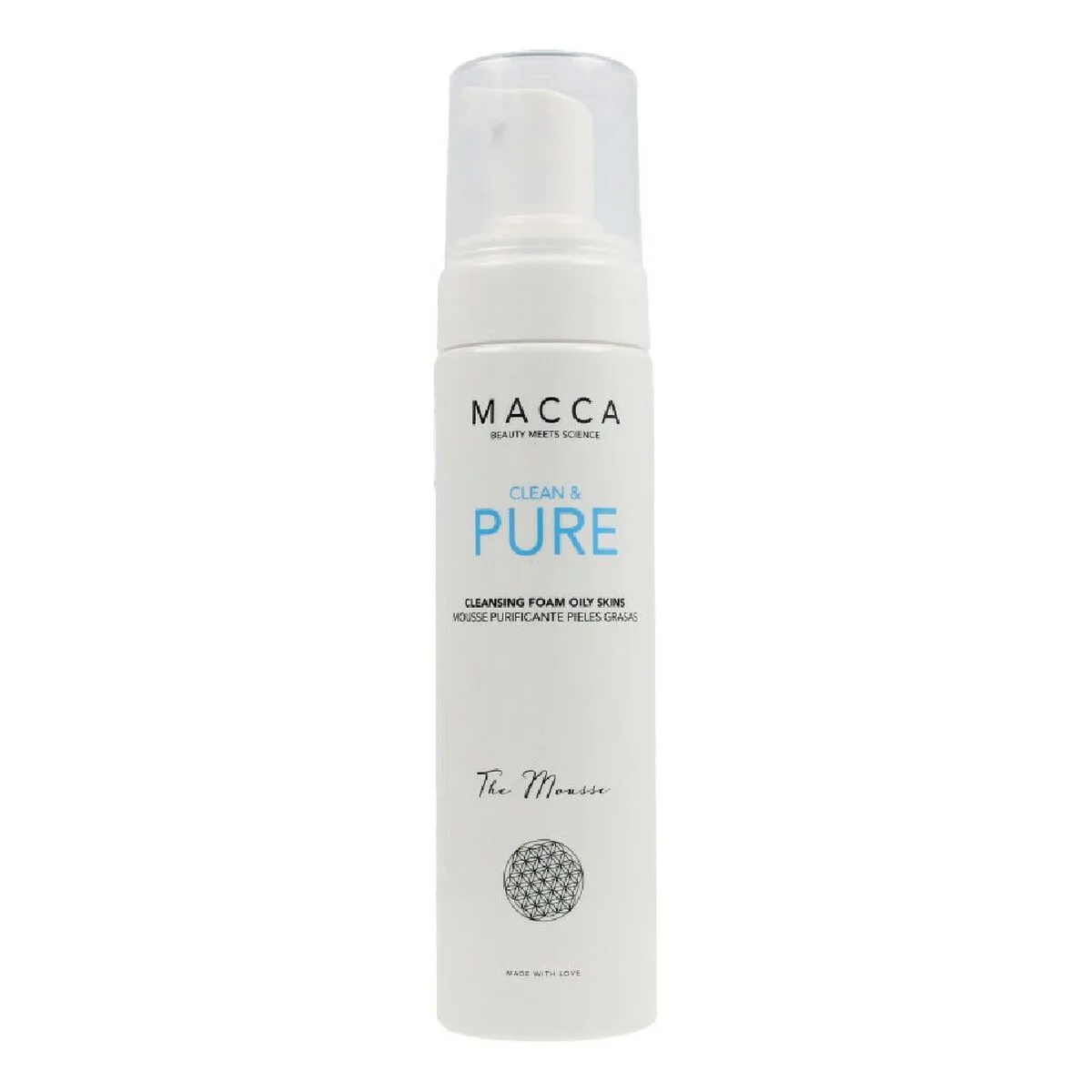 MOUSSE LIMPIADOR CLEAN & PURE MACCA CLEAN PURE PIEL GRASA 200 ML