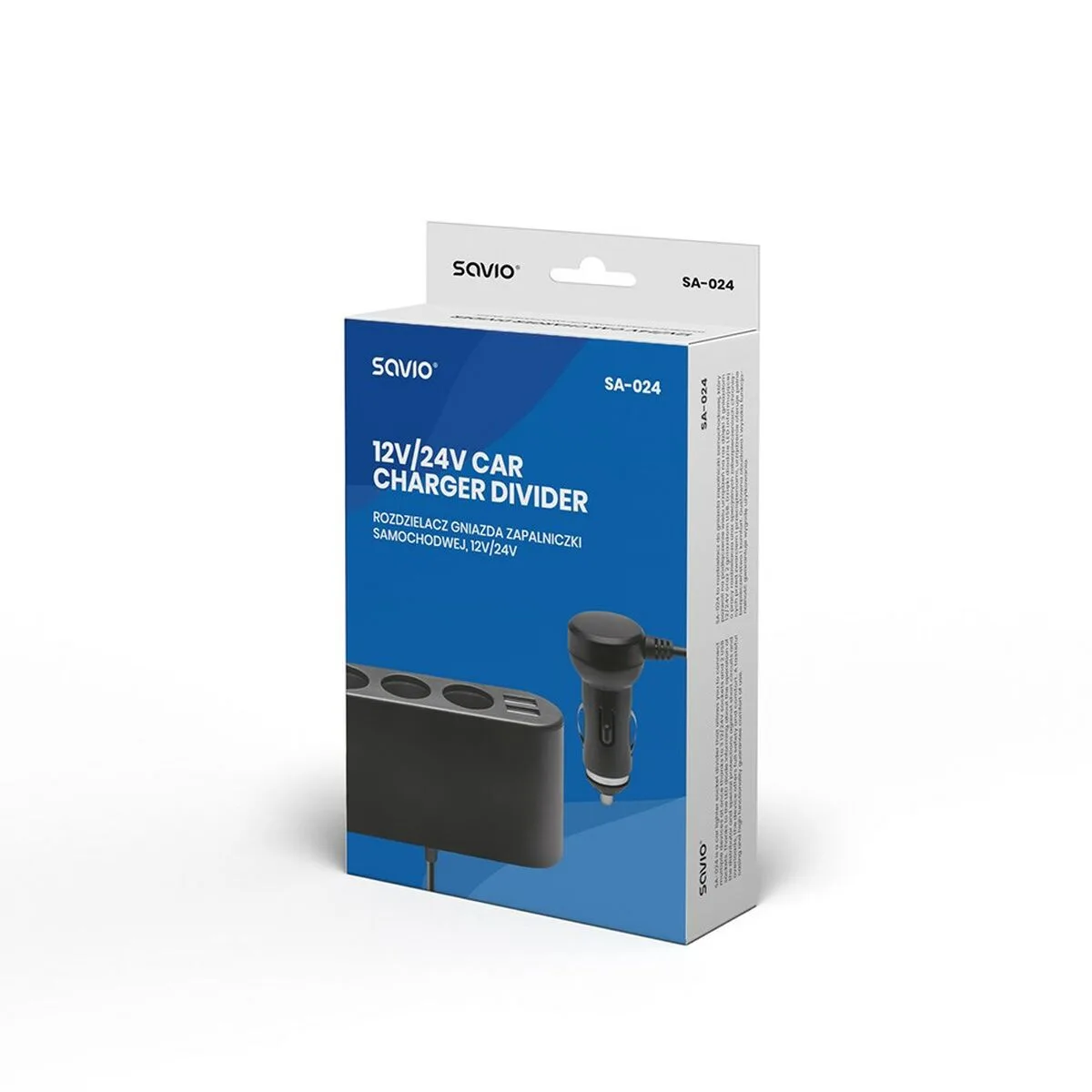 LADRÓN DE ENCHUFE SAVIO SA-024 NEGRO