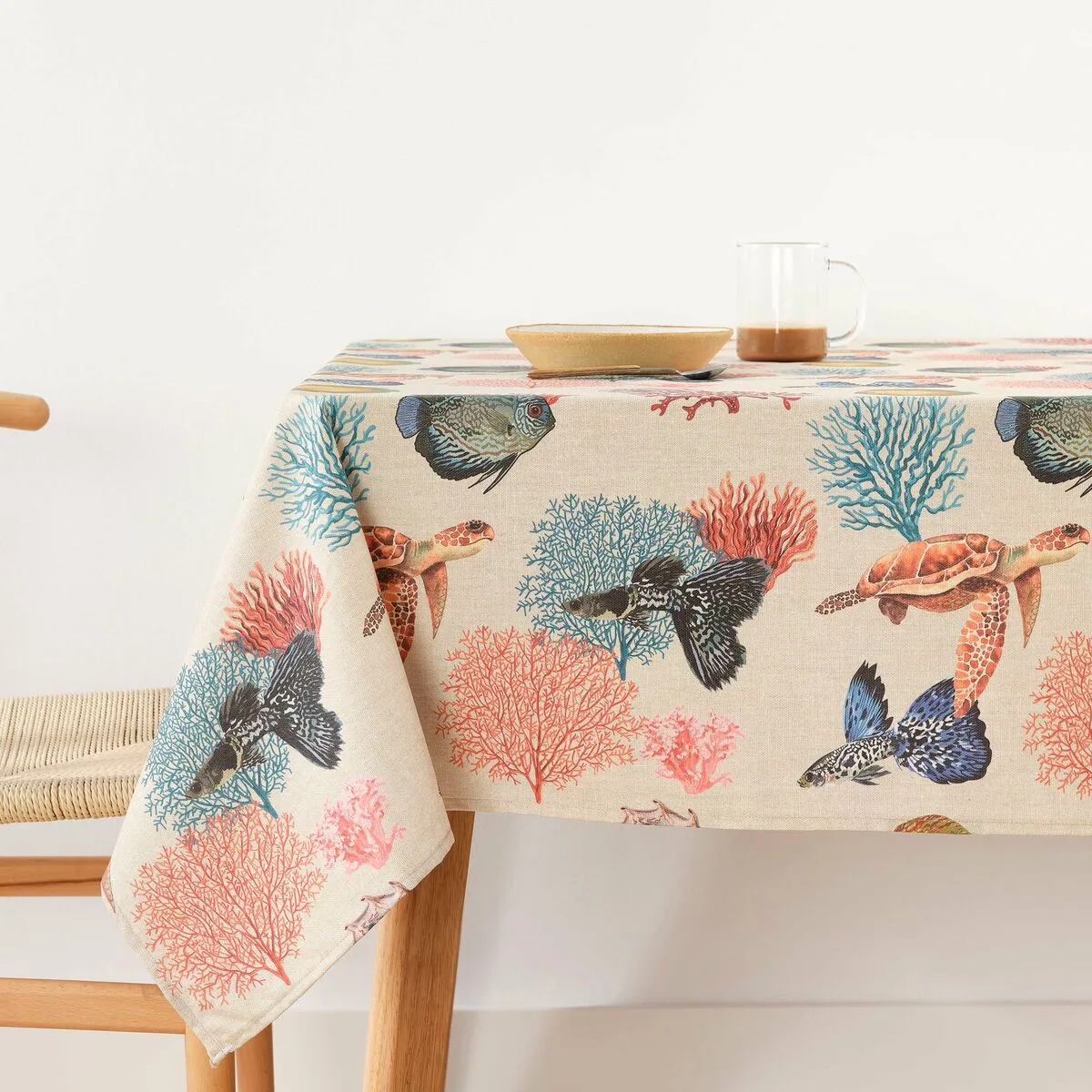 MANTEL RESINADO ANTIMANCHAS BELUM 0120-367 MULTICOLOR 300 X 150 CM