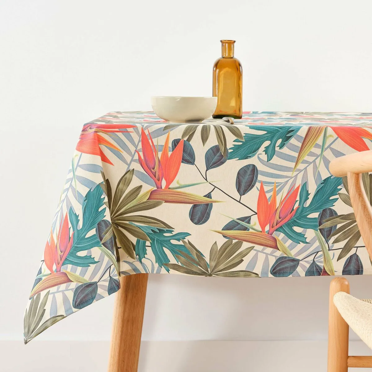 MANTEL RESINADO ANTIMANCHAS BELUM 0120-388 MULTICOLOR 150 X 150 CM