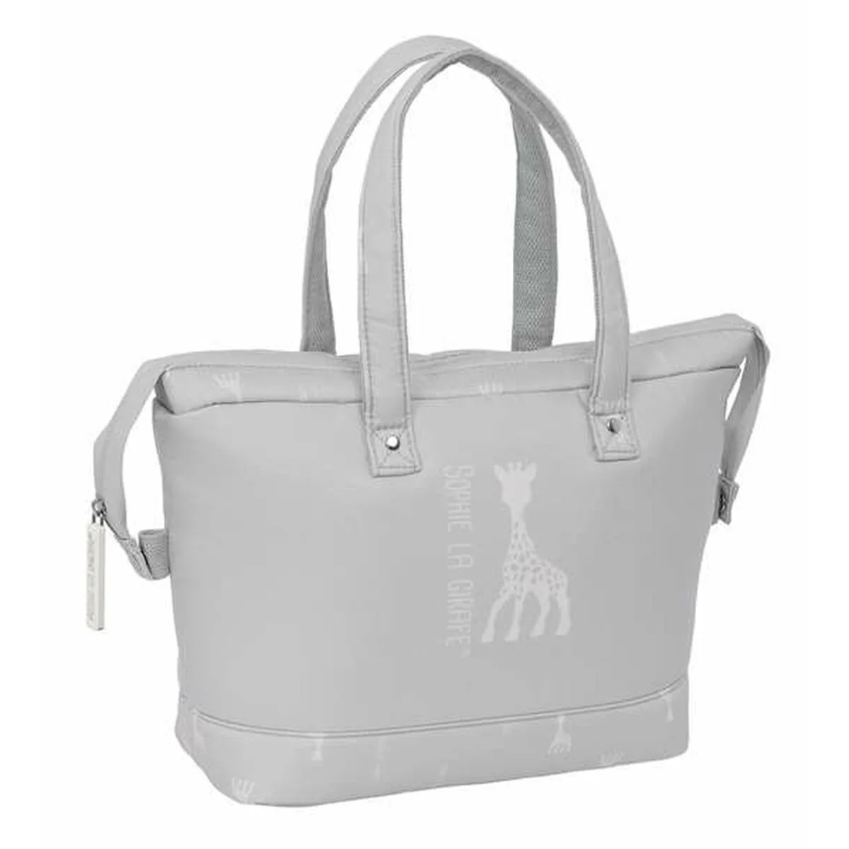 NECESER DE VIAJE SOPHIE LA GIRAFE GRIS CLARO 27 X 24,5 X 12,5 CM