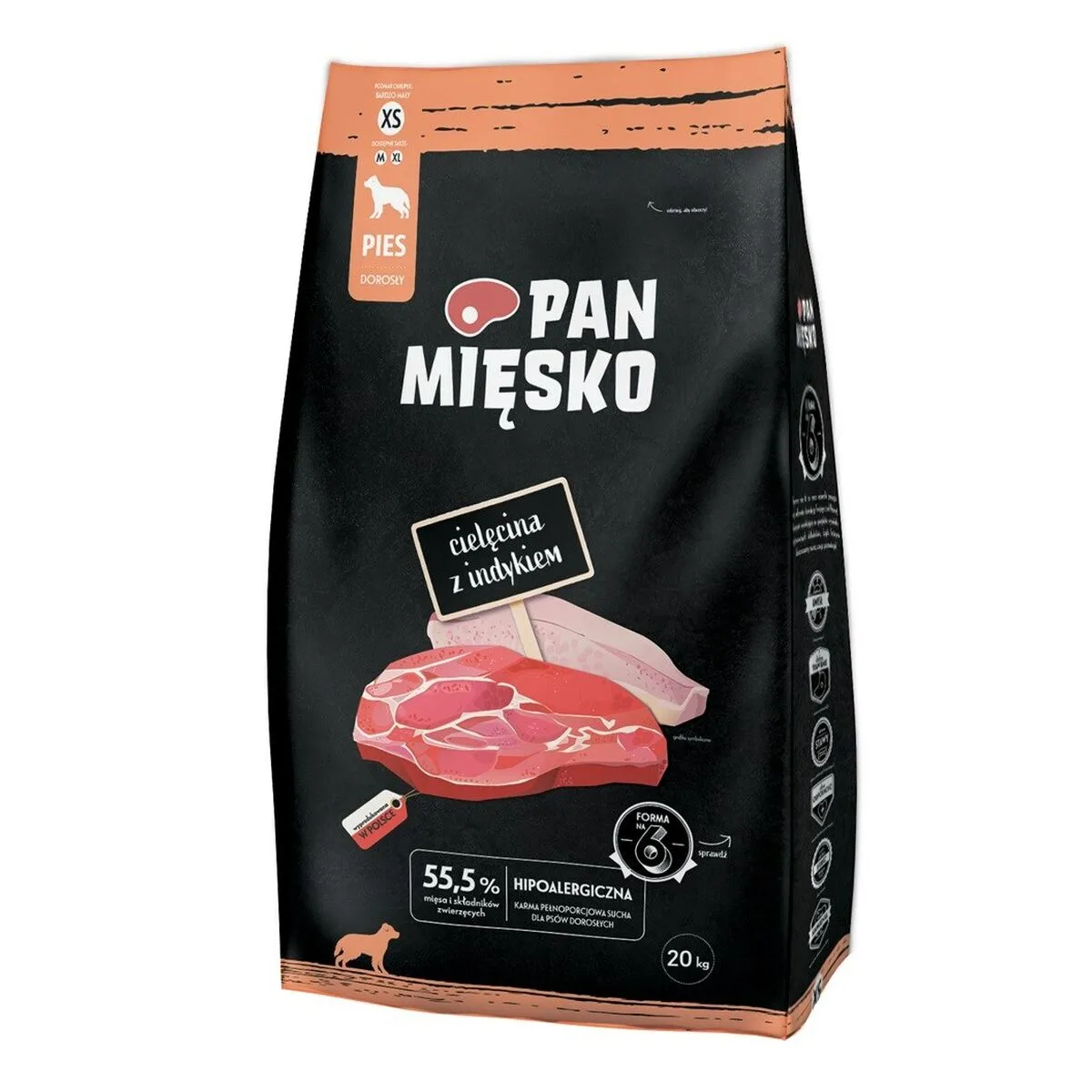 PIENSO PAN MIĘSKO TERNERA 20 KG