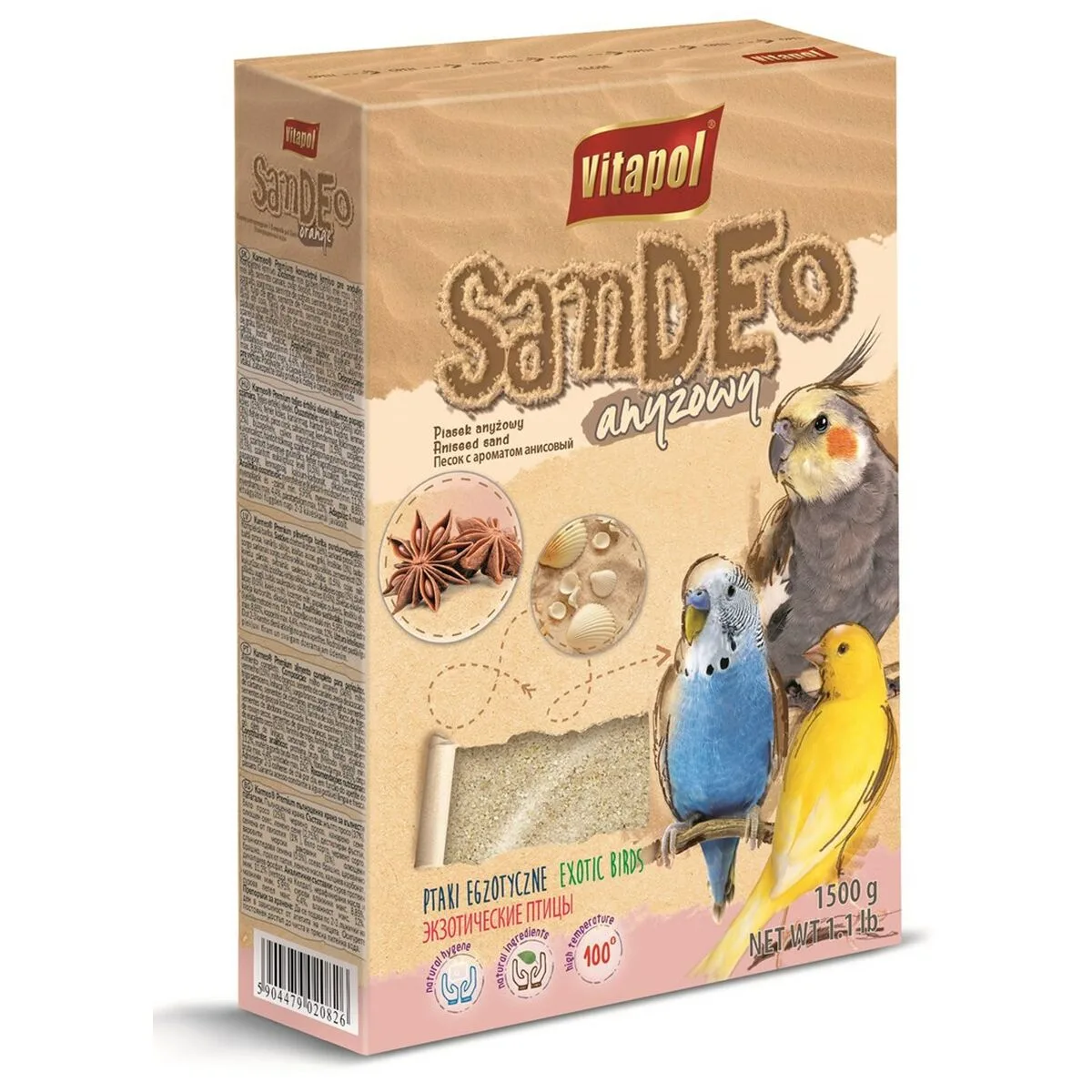 COMIDA PARA PÁJAROS VITAPOL SAMDEO 1,5 KG ANÍS