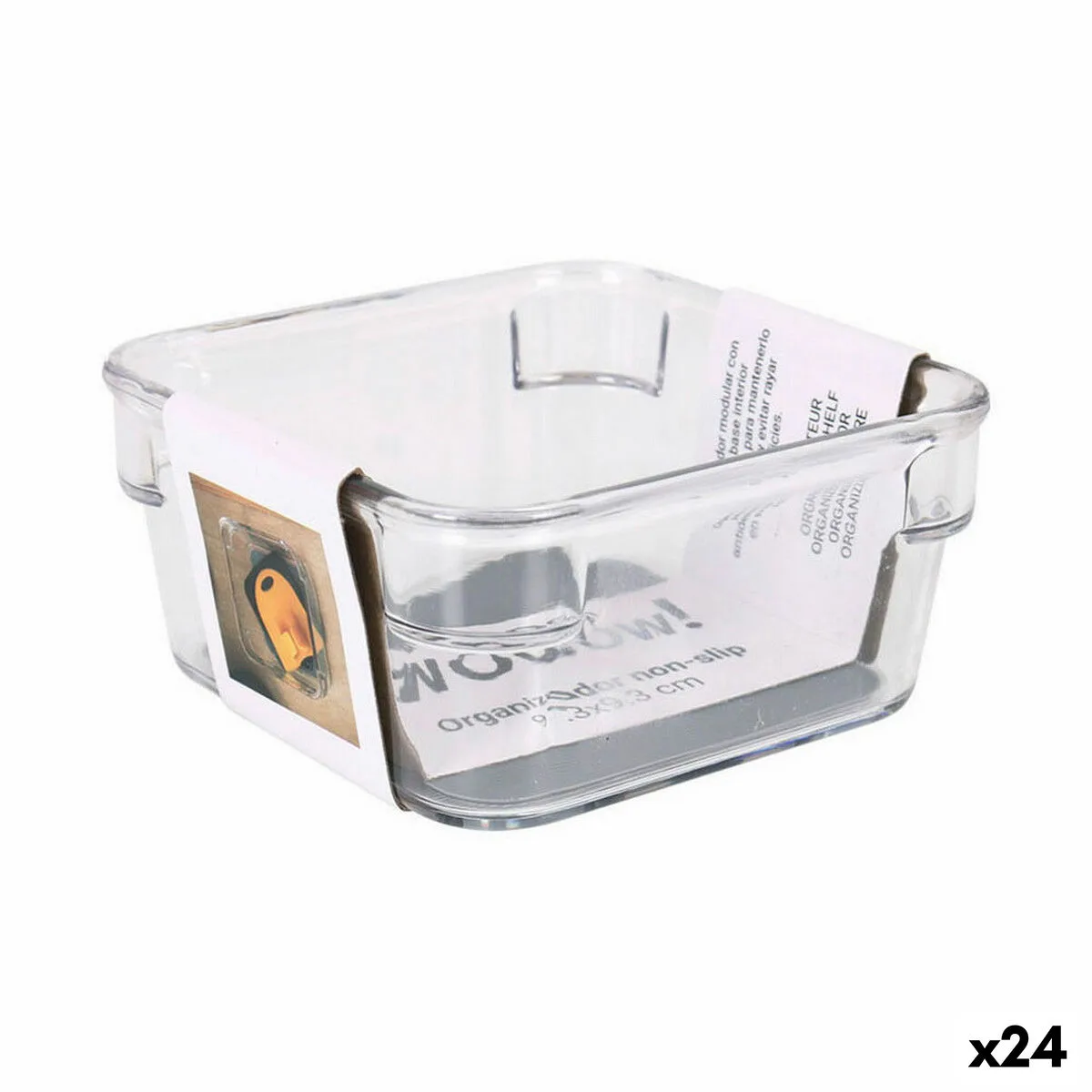 ORGANIZADOR DE CAJONES 9,3 X 9,3 CM 9,3 X 9,3 X 4,8 CM (24 UNIDADES)