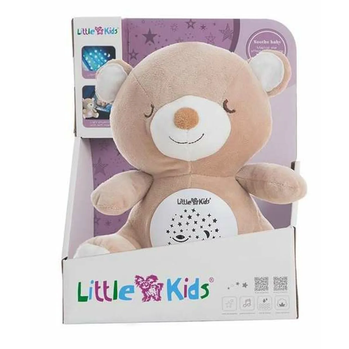 OSO DE PELUCHE PROYECTOR SONIDO LUCES 25 CM
