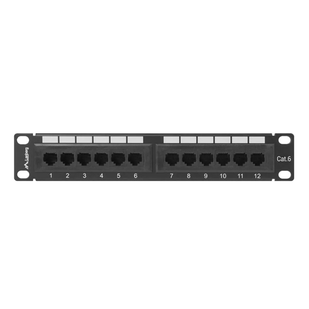 PATCH PANEL 12 PUERTOS UTP CATEGORÍA 6 LANBERG PPU6-9012-B