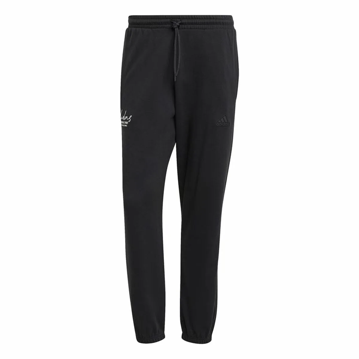 PANTALÓN LARGO DEPORTIVO ADIDAS BRAND LOVE FRENCH TERRY NEGRO HOMBRE