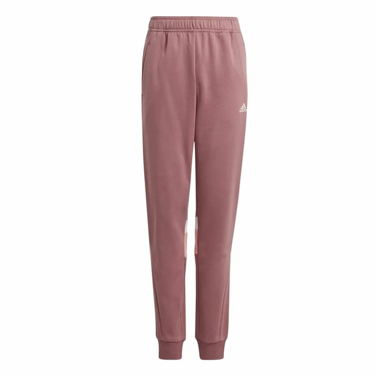 PANTALÓN LARGO DEPORTIVO ADIDAS TIBERIO 3-STRIPES COLORBLOCK ROSA
