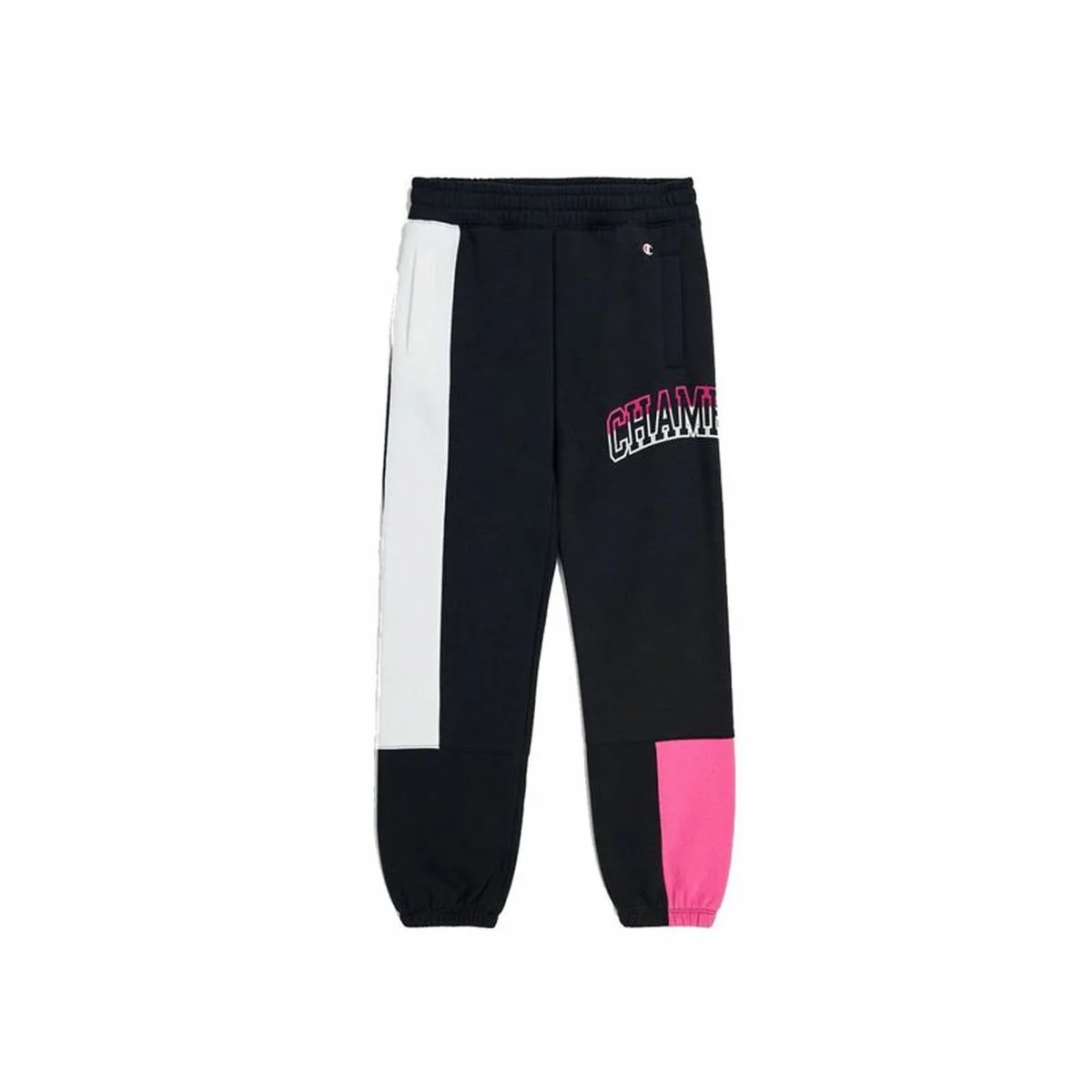 PANTALÓN LARGO DEPORTIVO CHAMPION ELASTIC CUFF LEGACY NEGRO MUJER