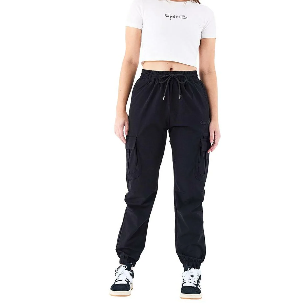 PANTALÓN LARGO DEPORTIVO PROJECT X PARIS F244215 NEGRO MUJER