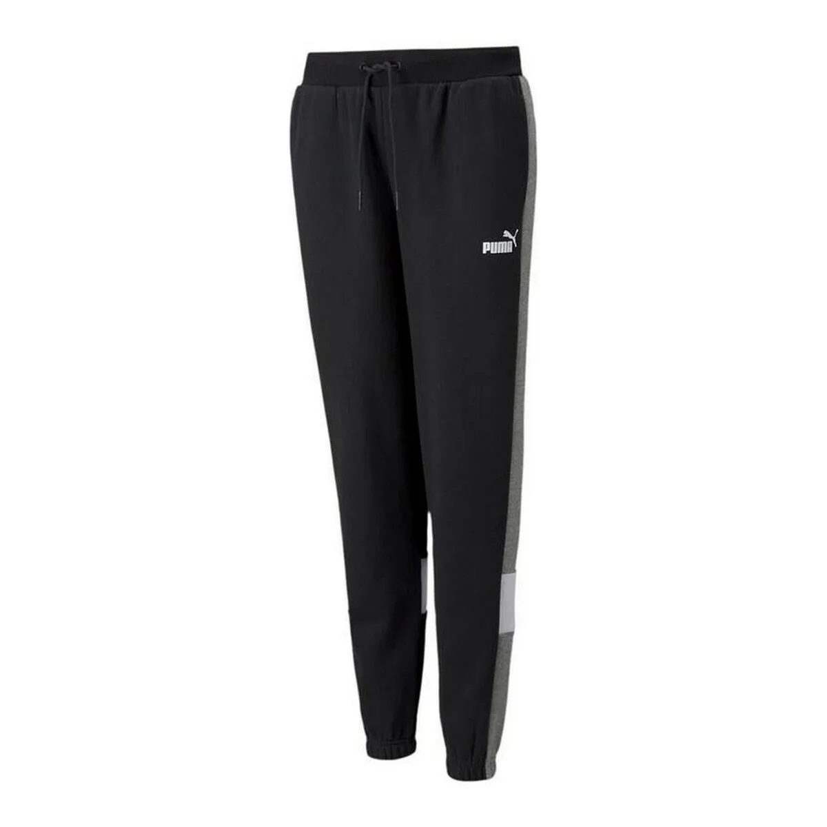 PANTALÓN LARGO DEPORTIVO PUMA ESSENTIAL+ COLORBLOCK NEGRO HOMBRE