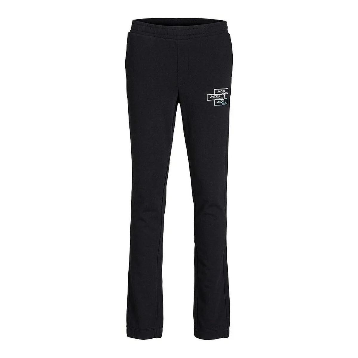 PANTALÓN DE CHÁNDAL PARA NIÑOS JACK & JONES JPSTGORDON SPACE LOGO 12221570  NEGRO