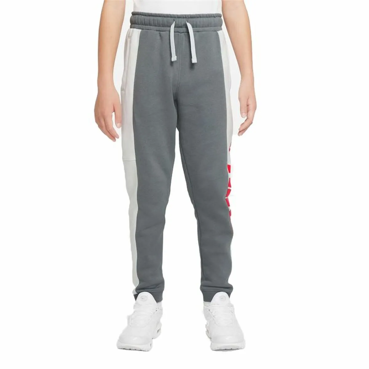 PANTALÓN DE CHÁNDAL PARA NIÑOS NIKE SPORTSWEAR  BLANCO GRIS OSCURO