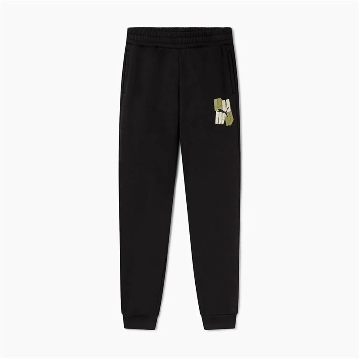 PANTALÓN DE CHÁNDAL PARA NIÑOS PUMA ESSENTIALS+ GRAPHIC NEGRO