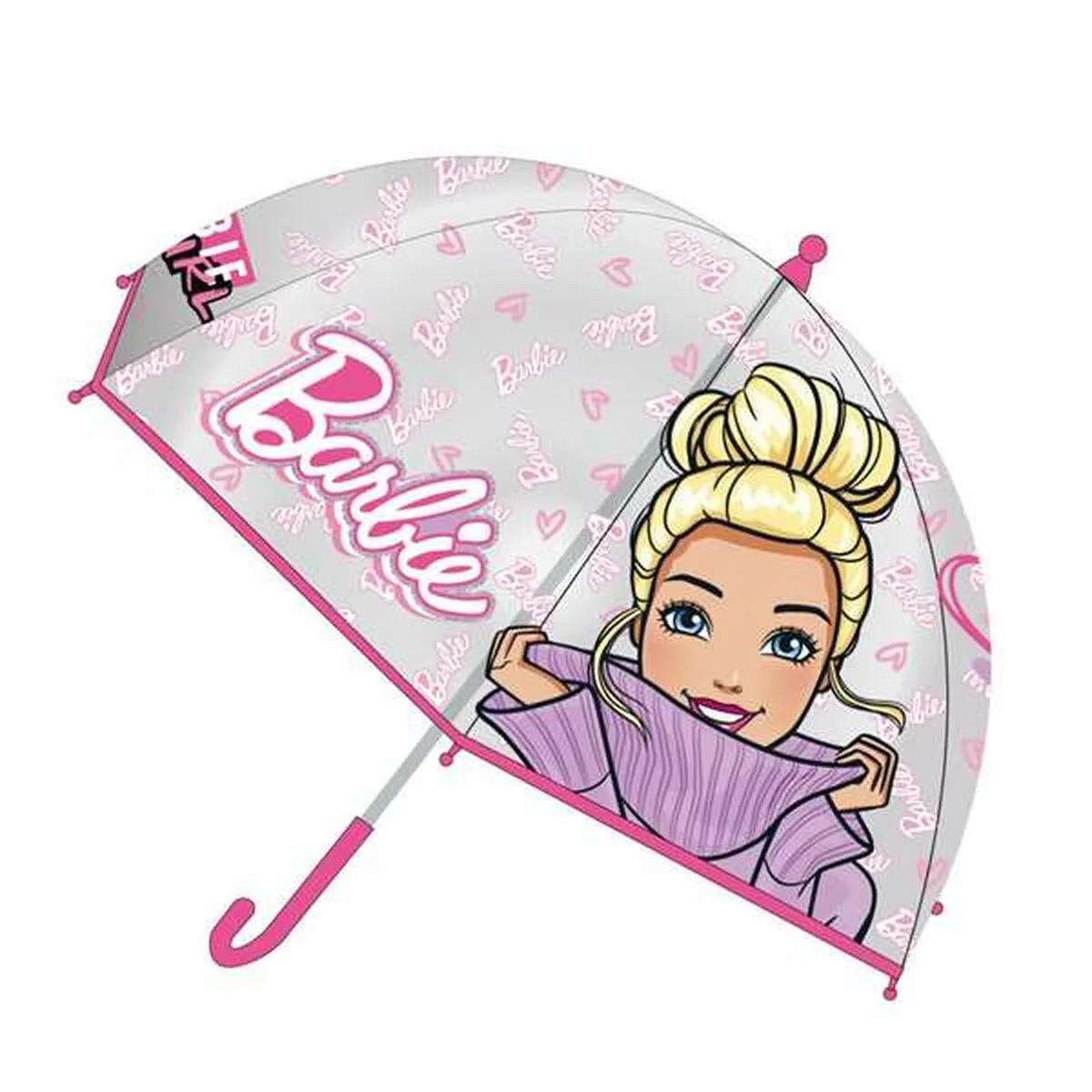 PARAGUAS BARBIE ROSA POE 45 CM