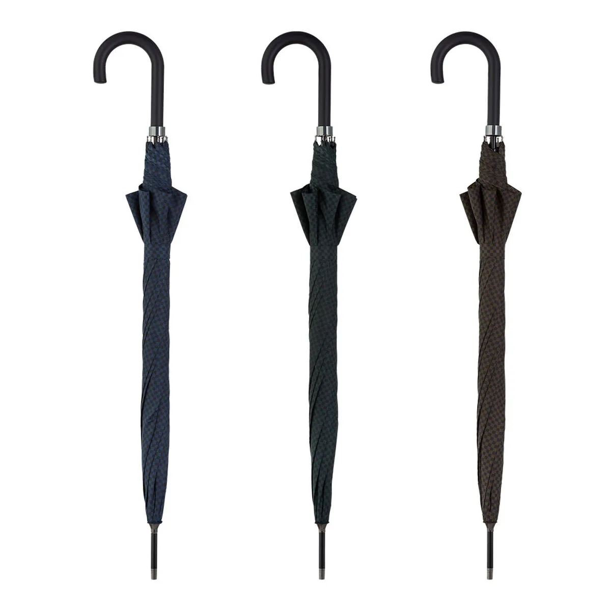 PARAGUAS C-COLLECTION 135 Ø 108 CM LARGO CUADROS ESCOCESES