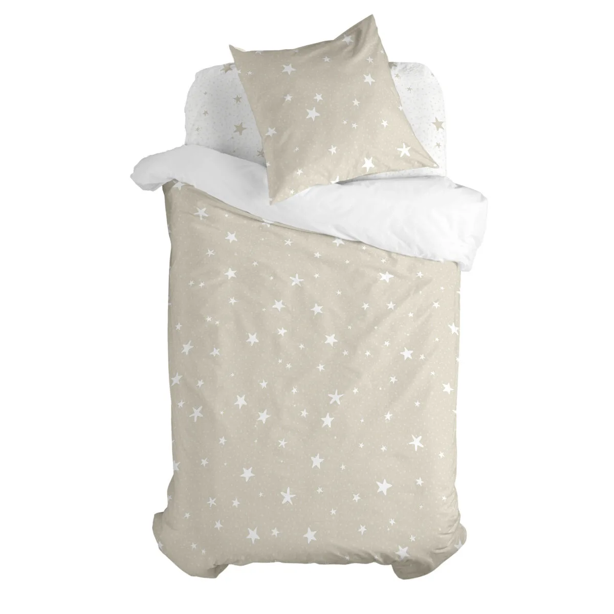 JUEGO DE FUNDA NÓRDICA HAPPYFRIDAY BASIC KIDS BEIGE CAMA DE 105 2 PIEZAS