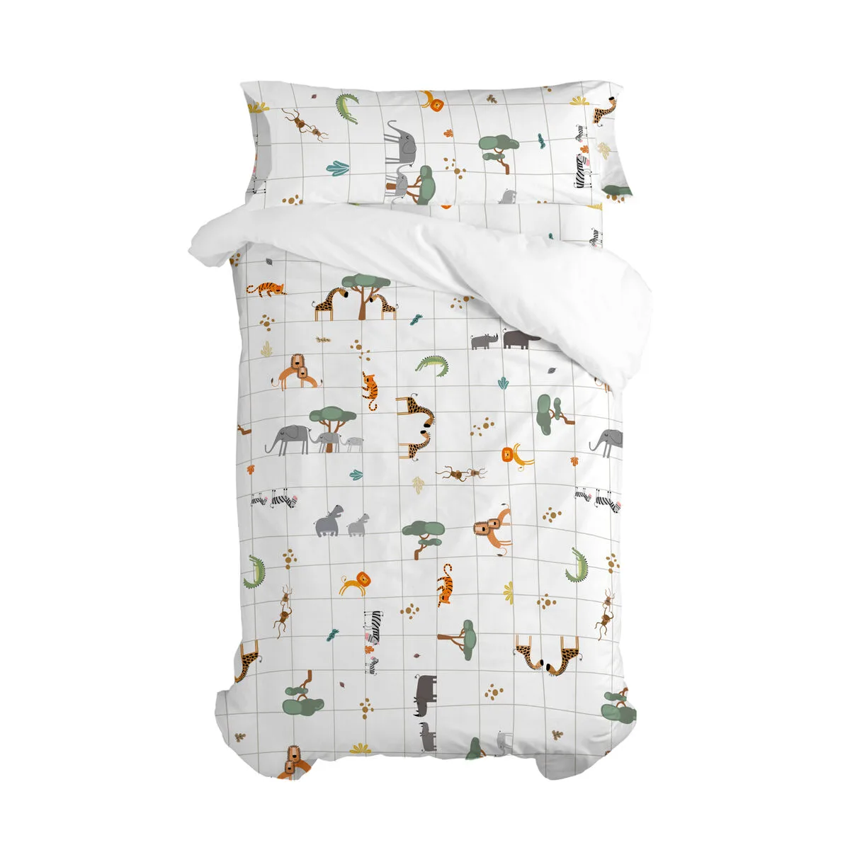 JUEGO DE FUNDA NÓRDICA HAPPYFRIDAY MINI SAVANNA MULTICOLOR CAMA DE 80 2 PIEZAS