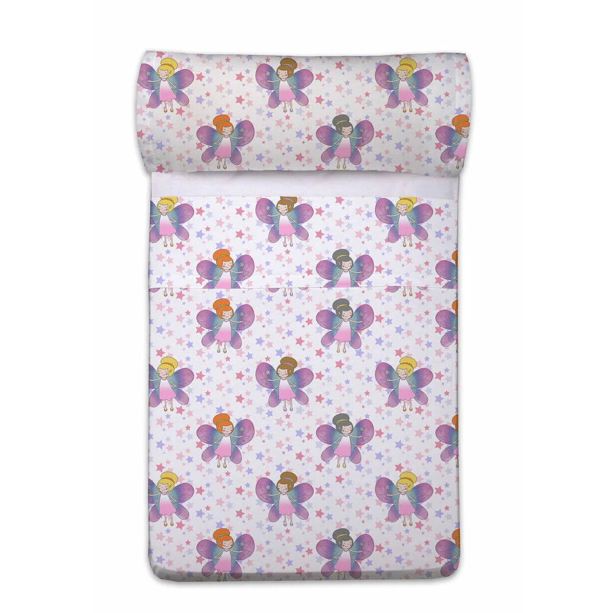 JUEGO DE FUNDA NÓRDICA PIERRE CARDIN HADAS BLANCO 60 X 120 CM 2 PIEZAS