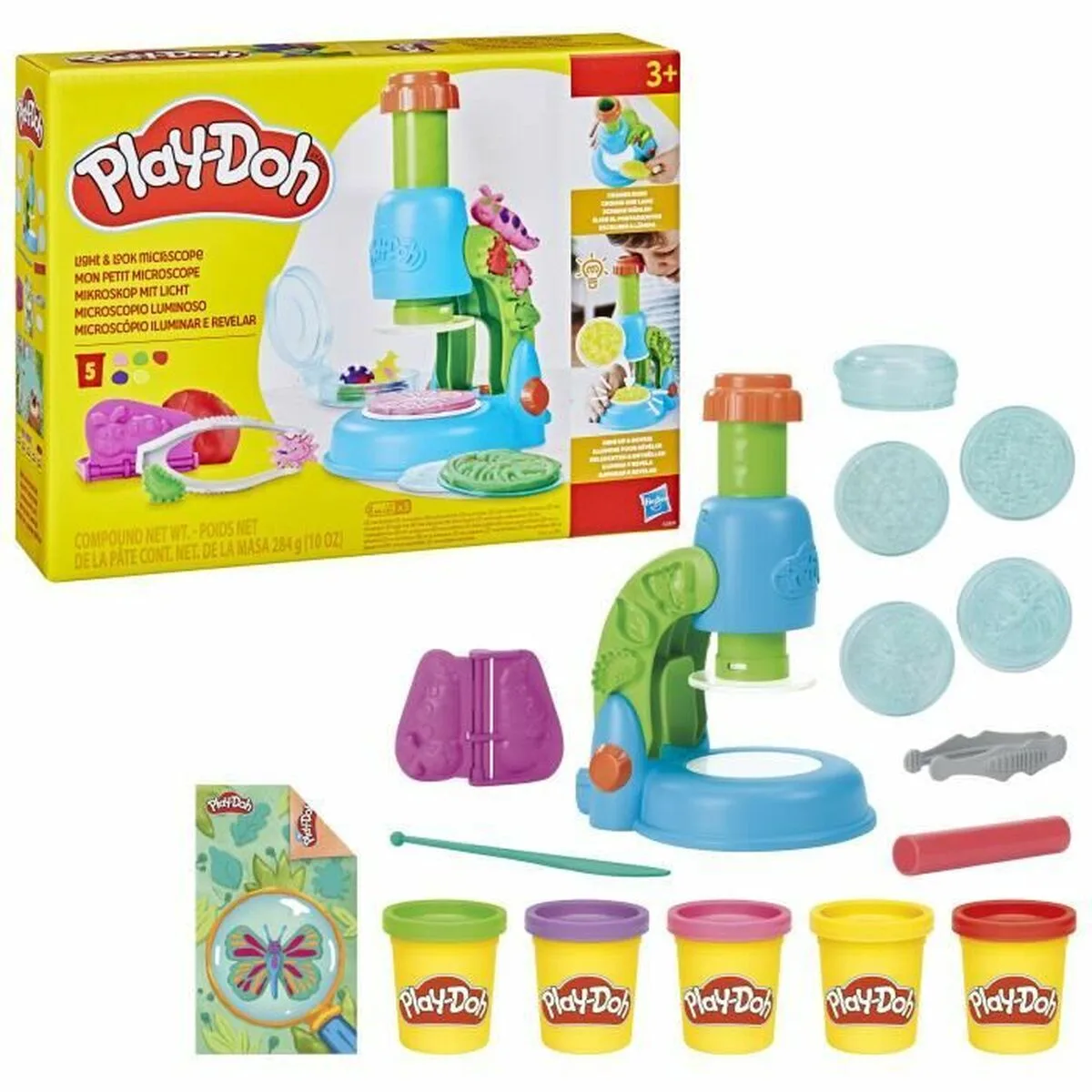 JUEGO DE PLASTILINA PLAY-DOH MI PEQUEÑO MICROSCOPIO AMARILLO