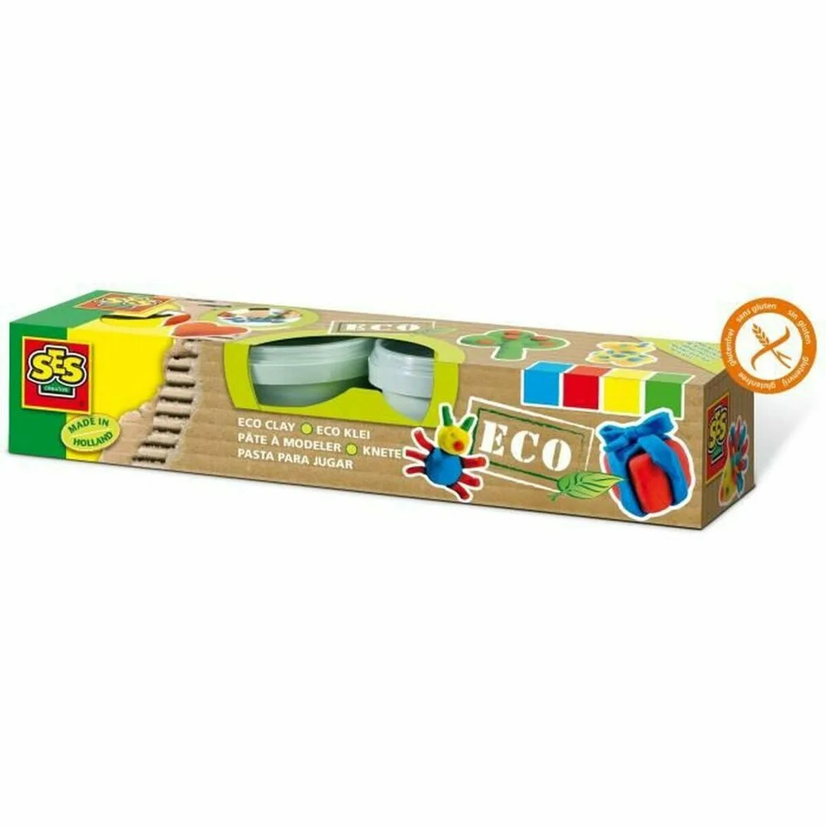 JUEGO DE PLASTILINA SES CREATIVE ECO 4 COLORES