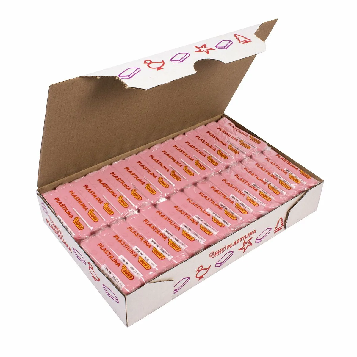 PLASTILINA JOVI ROSA 50 G (30 PIEZAS)