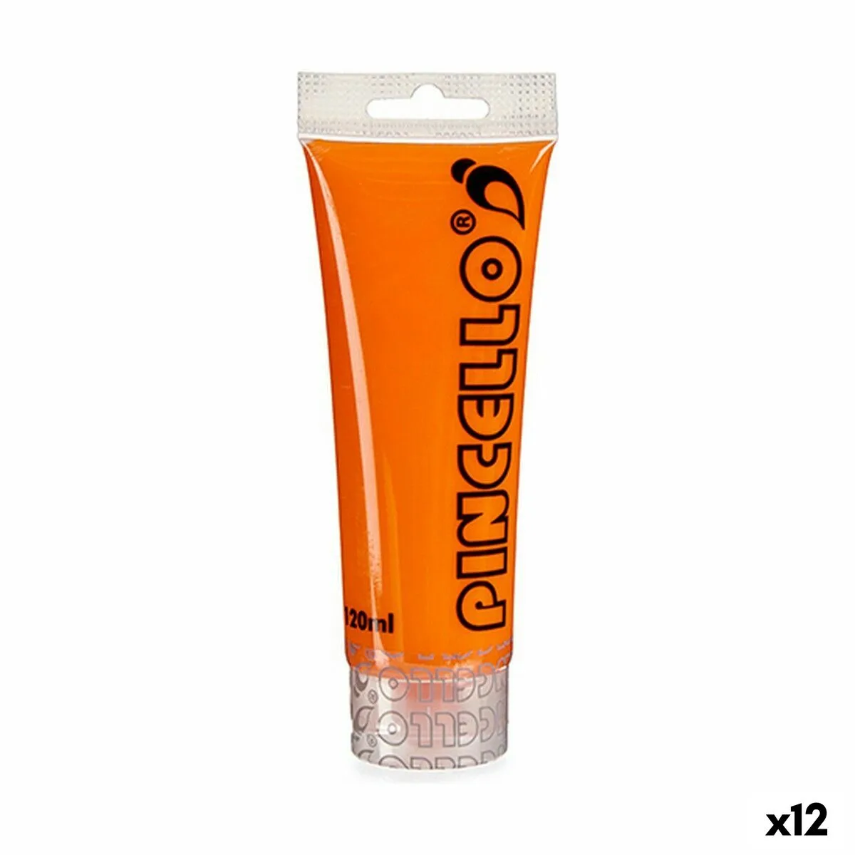 PINTURA ACRÍLICA PINCELLO AC120-8 NARANJA 120 ML (12 UNIDADES)