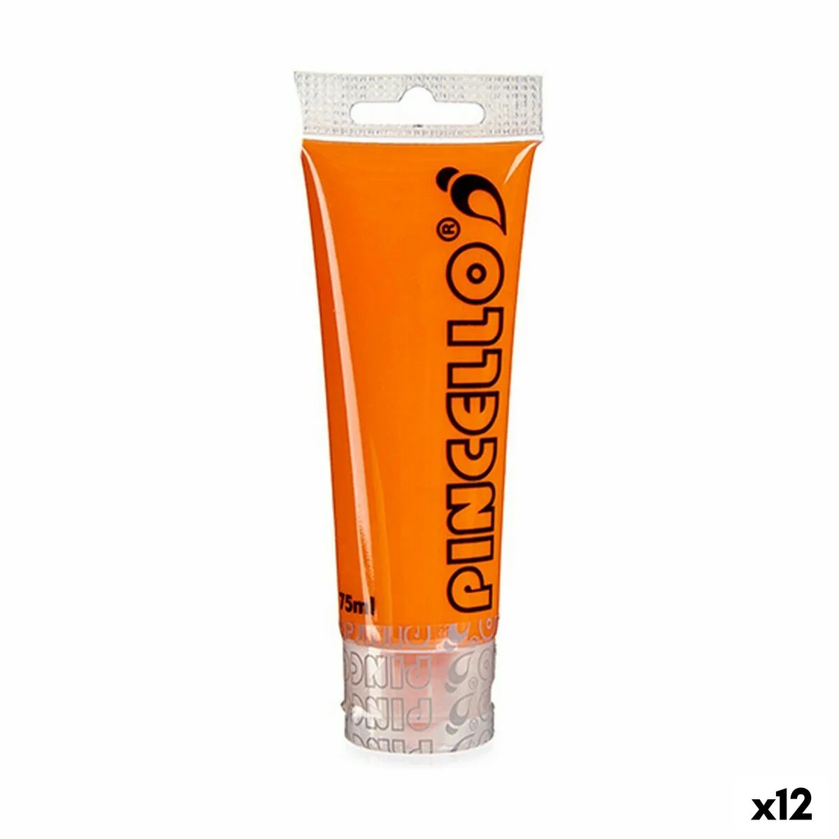 PINTURA ACRÍLICA PINCELLO AC75-8 NARANJA 75 ML (12 UNIDADES)