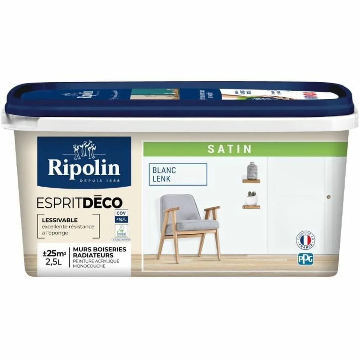 PINTURA DE IMPRIMACIÓN RIPOLIN BLANCO SATINADO 2,5 L