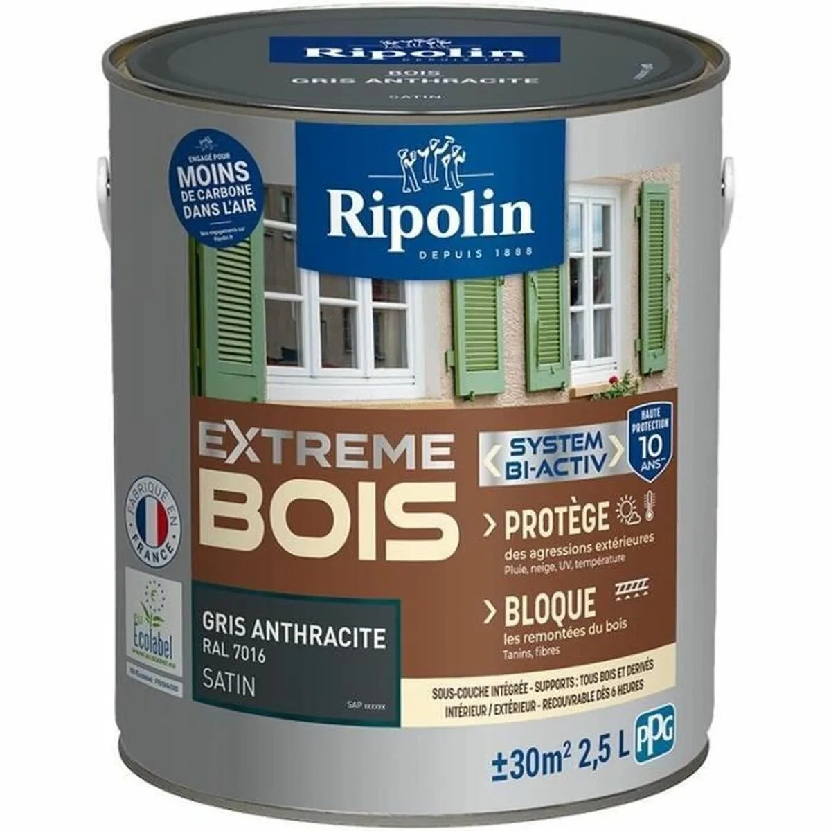 PINTURA DE IMPRIMACIÓN RIPOLIN GRIS SATINADO 2,5 L