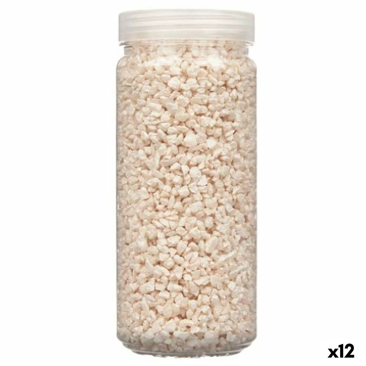PIEDRAS DECORATIVAS CREMA 2 - 5 MM 700 G (12 UNIDADES)