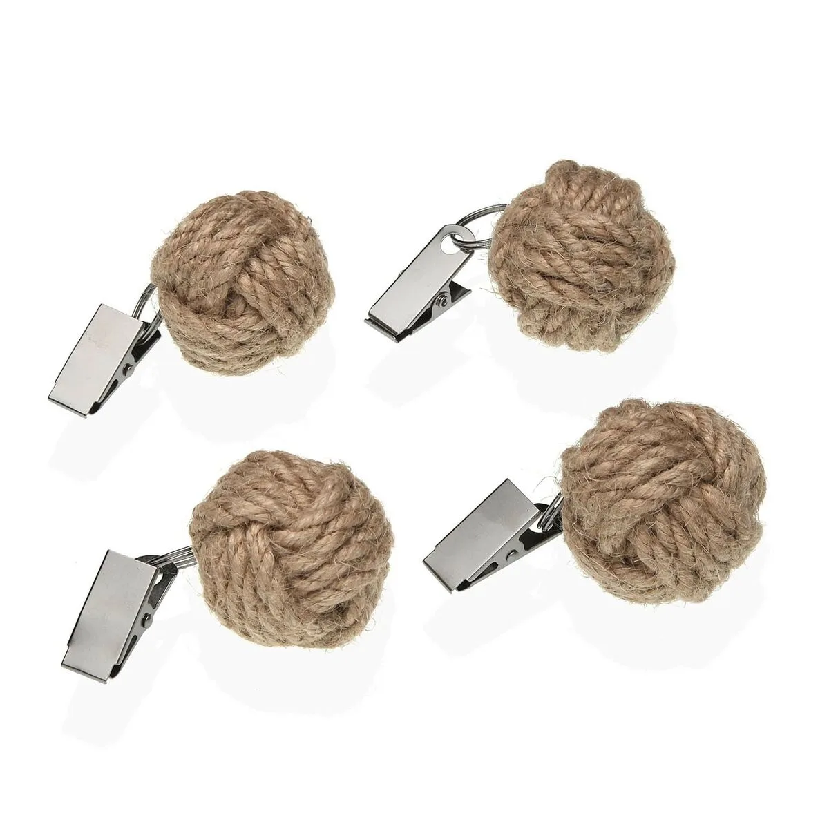 PINZA SUJETA MANTELES VERSA 3,8 X 3,8 X 3,8 CM 4 PIEZAS