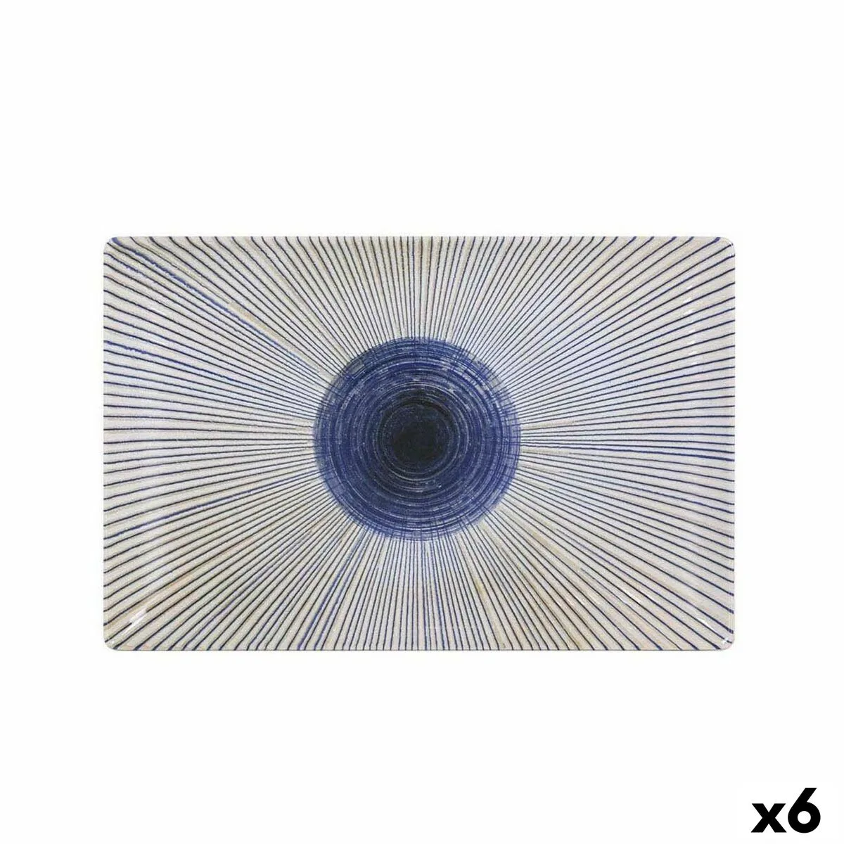 FUENTE DE COCINA LA MEDITERRÁNEA IRYS RECTANGULAR 30 X 20 X 2,5 CM (6 UNIDADES)