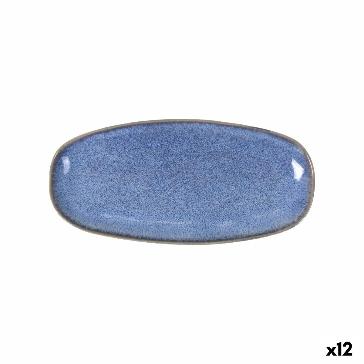 FUENTE DE COCINA LA MEDITERRÁNEA MACARELLA BLUE OVALADO 33 X 14,8 X 2,7 CM (12 UNIDADES)