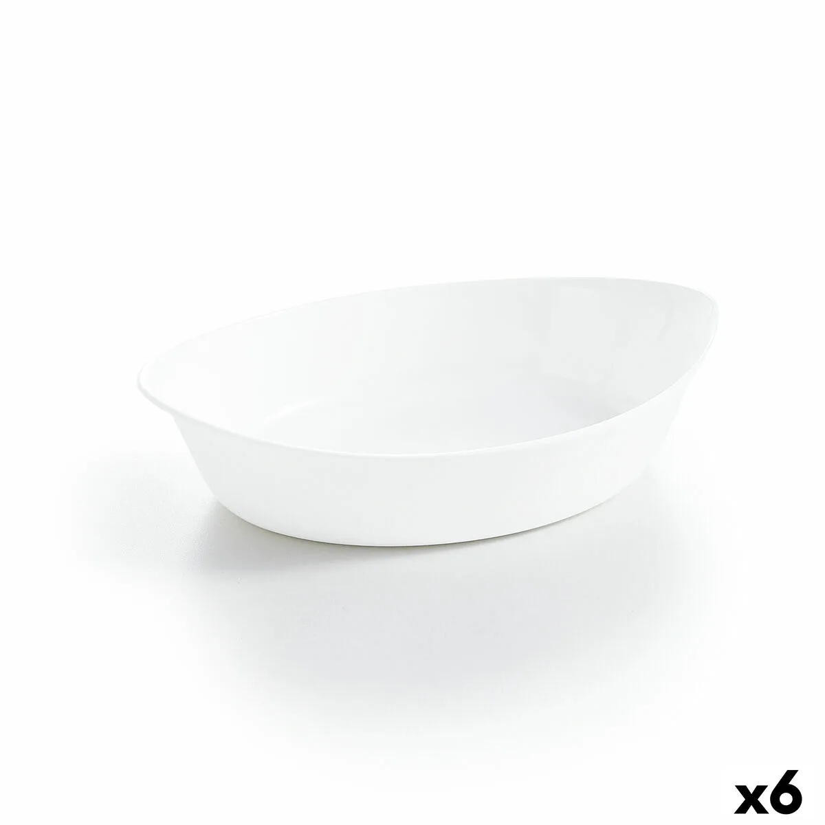 FUENTE DE COCINA LUMINARC SMART CUISINE OVALADO BLANCO VIDRIO 25 X 15 CM (6 UNIDADES)